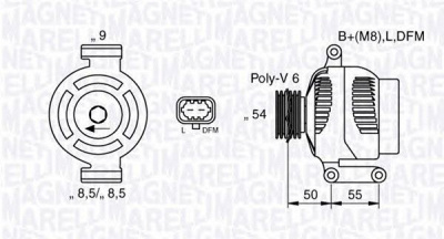 MAGNETI MARELLI 063377424010 -  Генератор